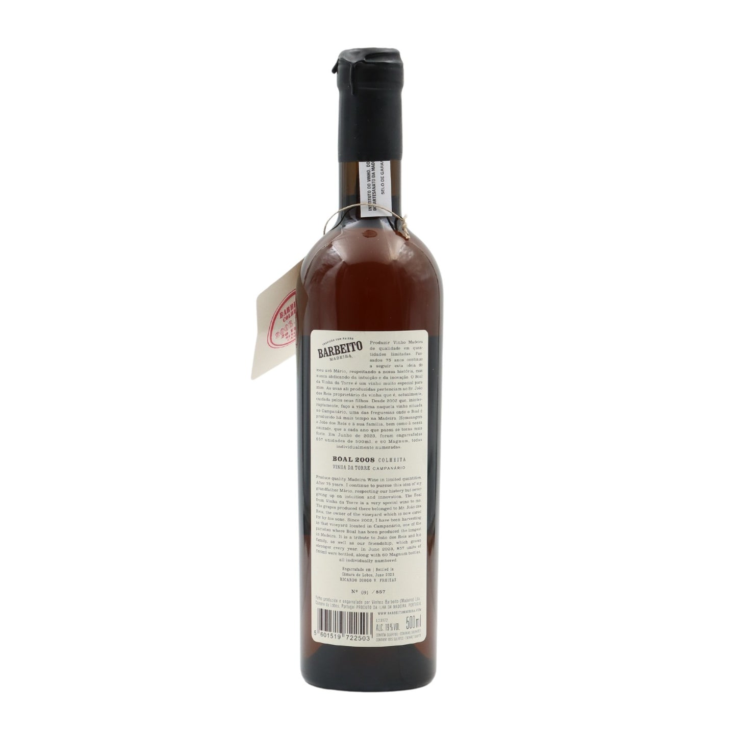 Barbeito Boal Torre Vineyard Madeira 2008