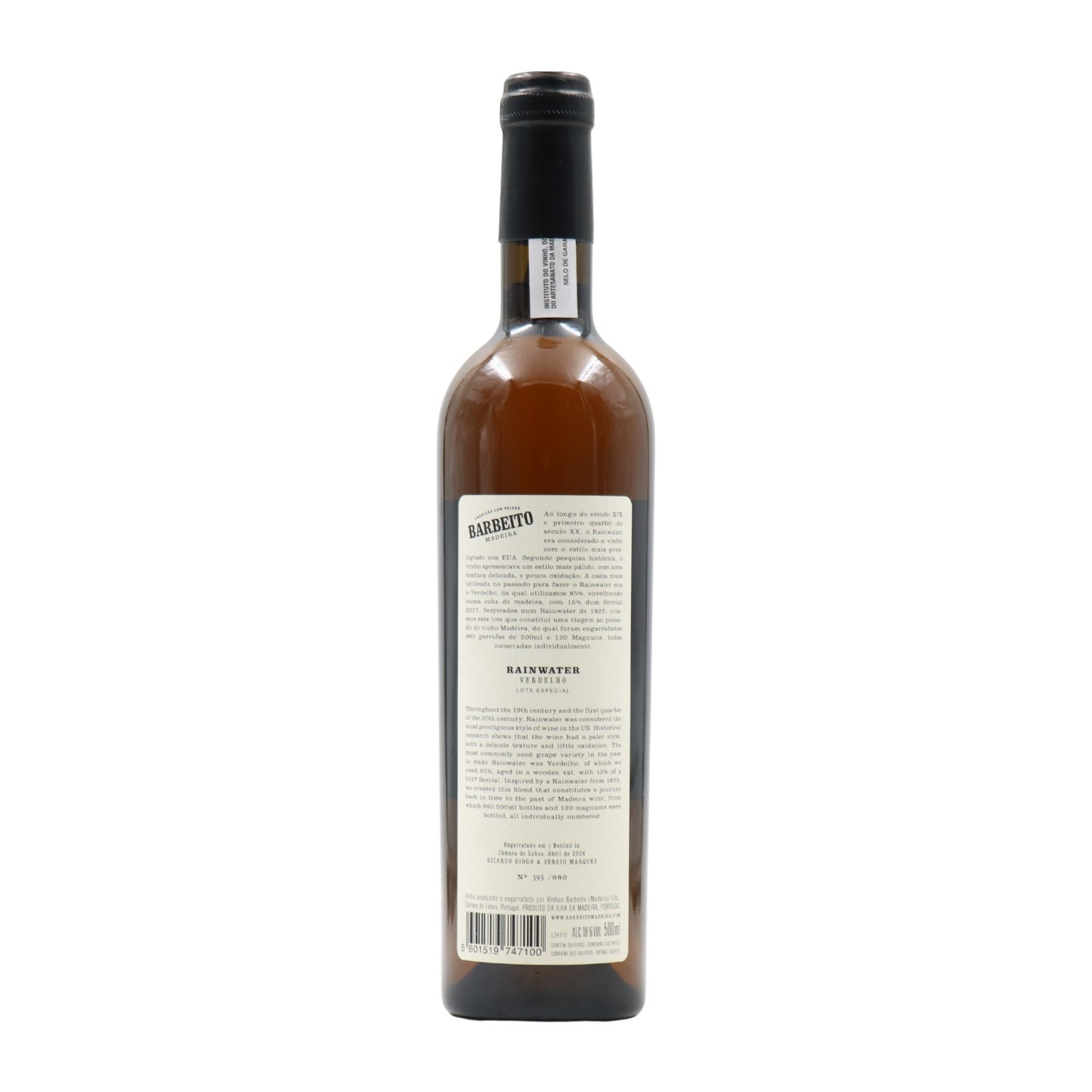 Barbeito Rainwater Verdelho Sercial Madeira