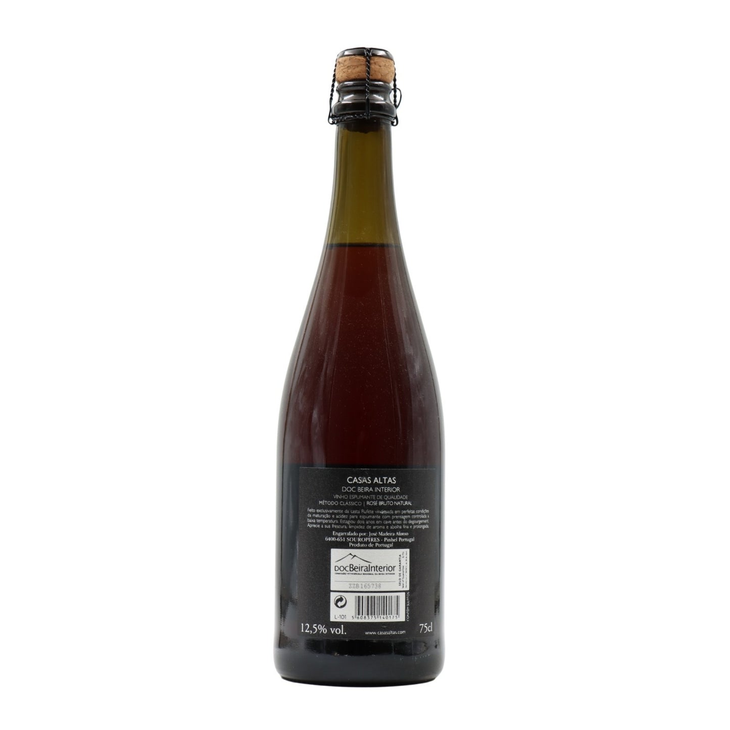 Casas Altas Rufete Brut Nature Rosé Espumante 2018