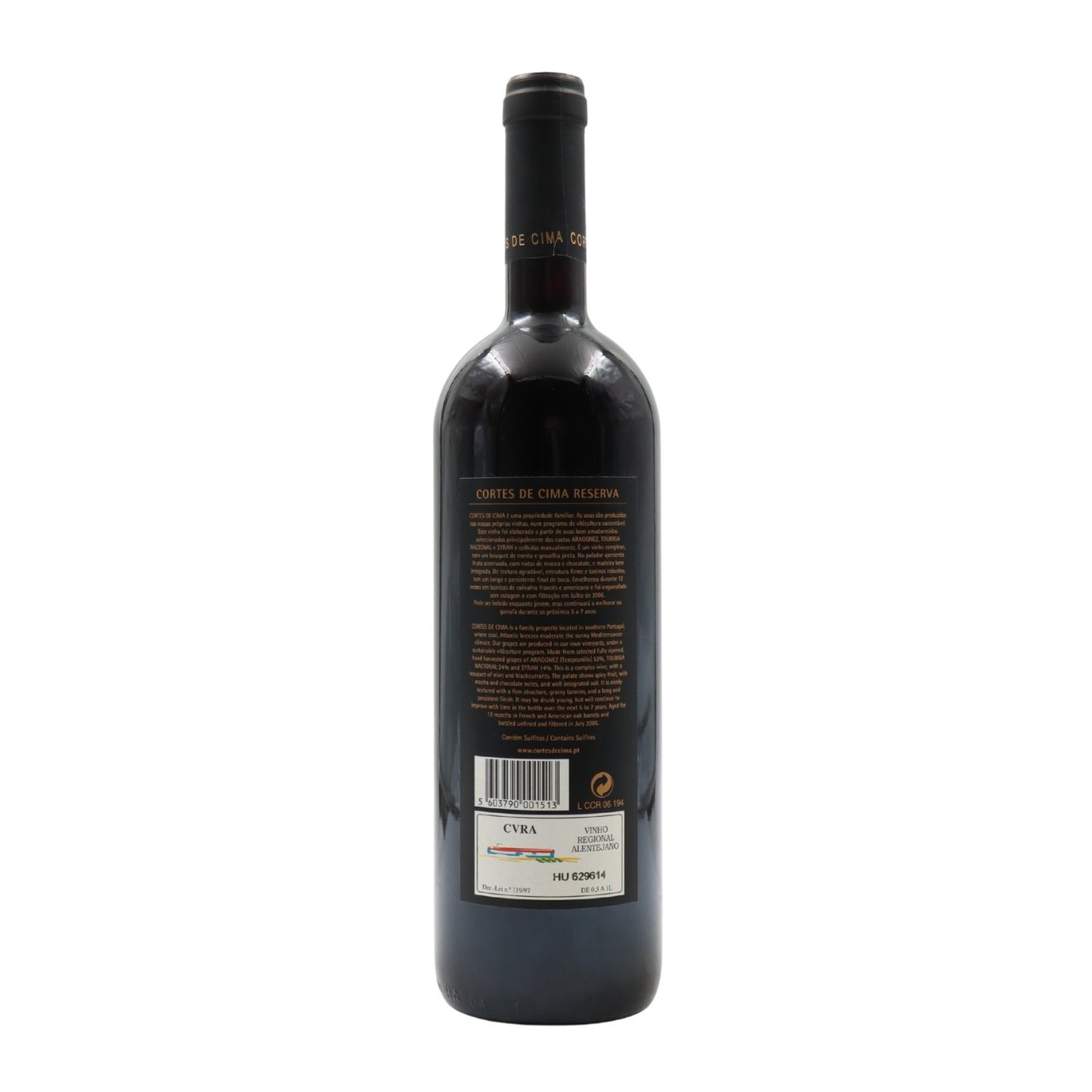 Cortes de Cima Reserva Tinto 2004