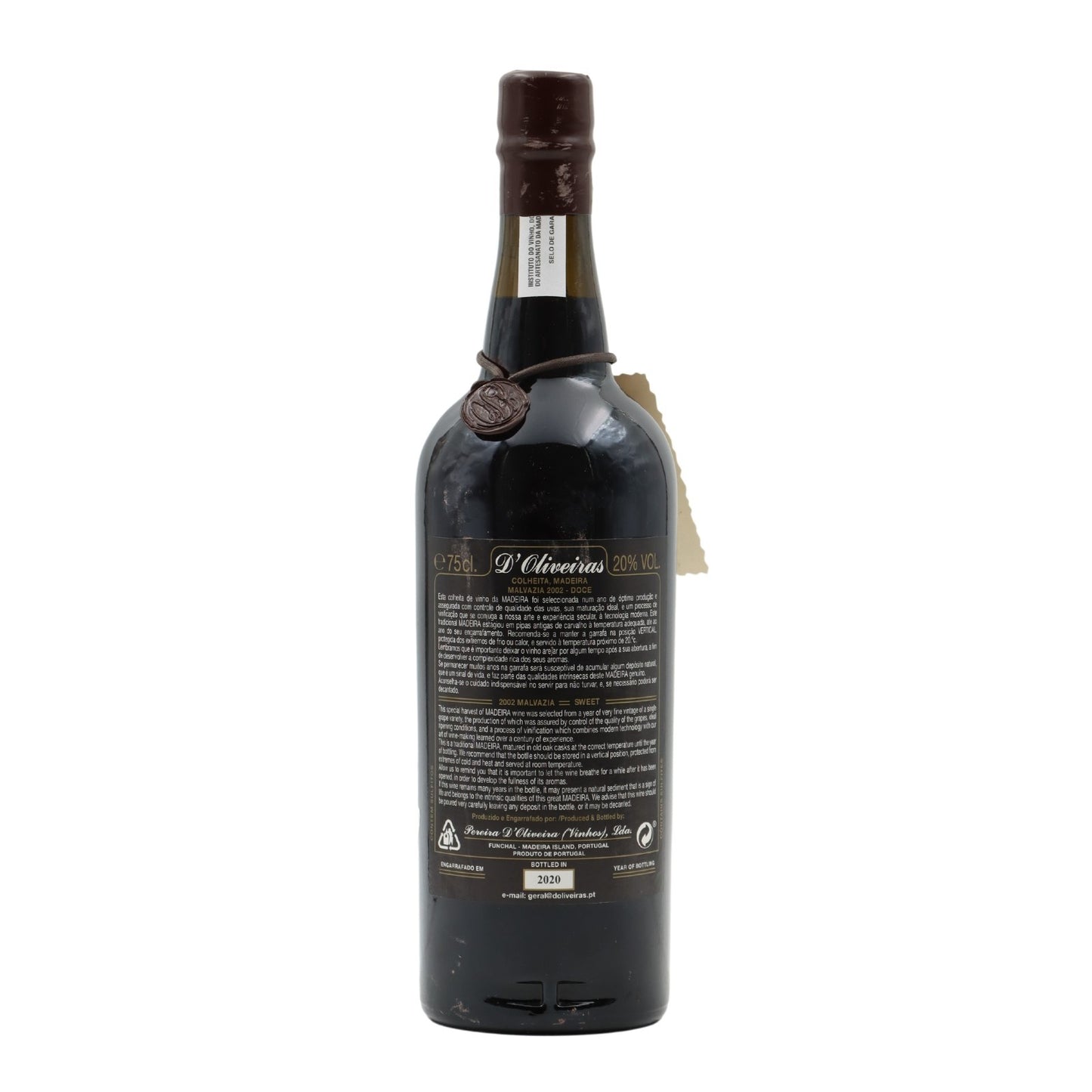 D´Oliveiras Malmsey Doce Madeira 2002
