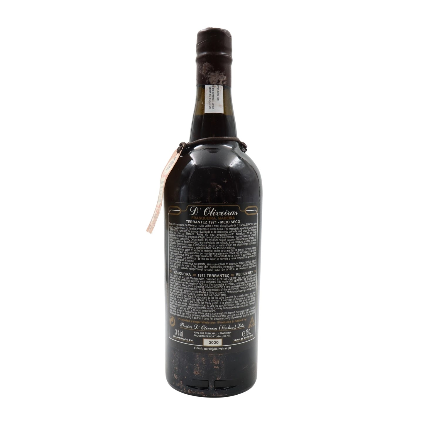 D´Oliveiras Terrantez Meio Seco Madeira 1971