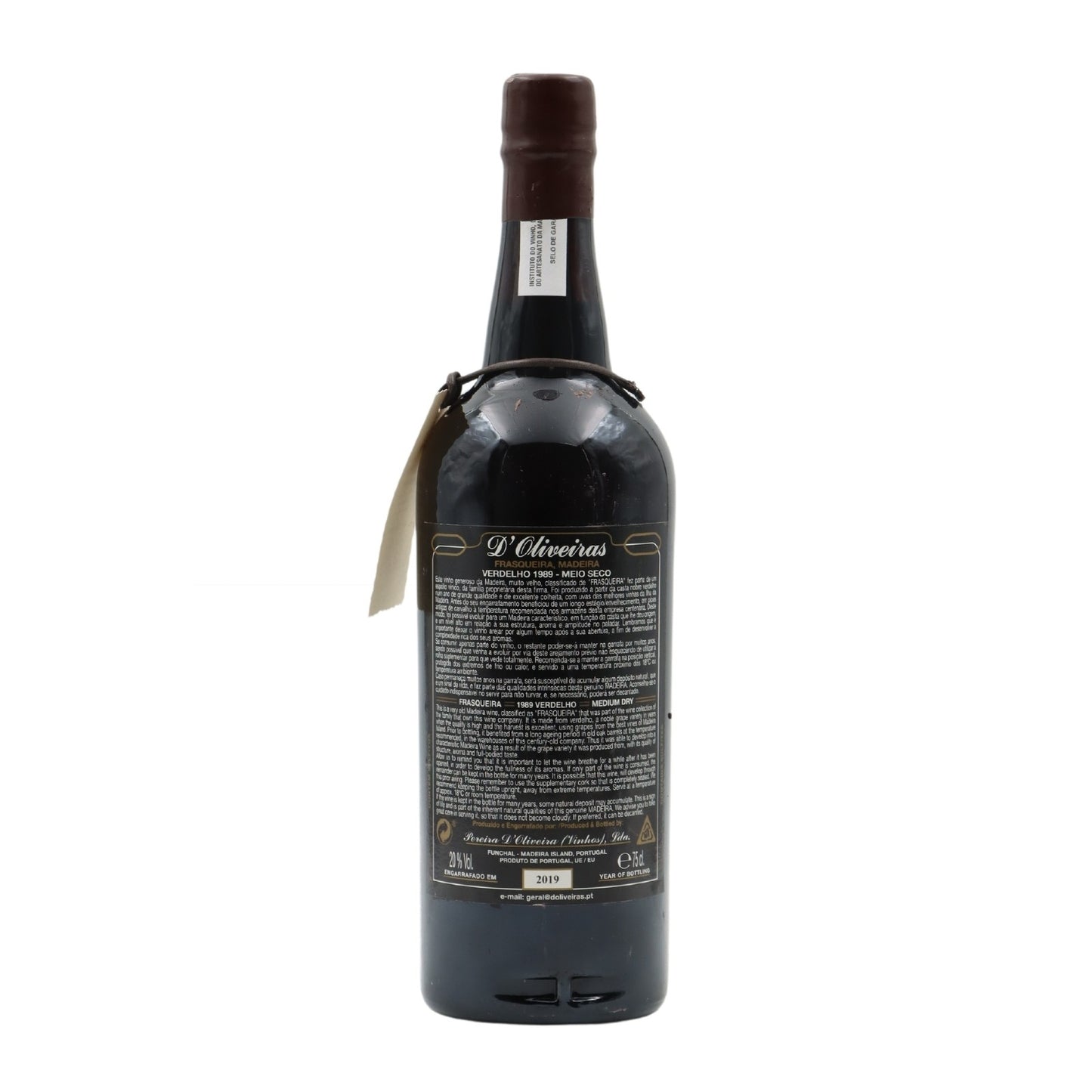 D´Oliveiras Verdelho Meio Seco Madeira 1989
