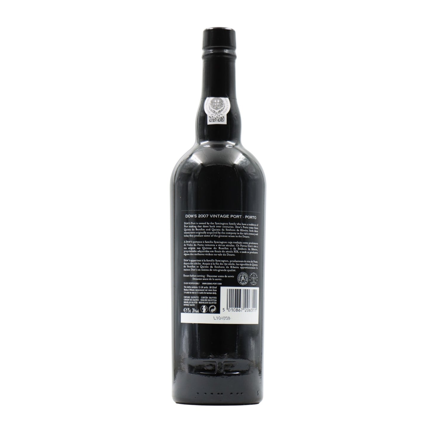 Dows Vintage Port 2007