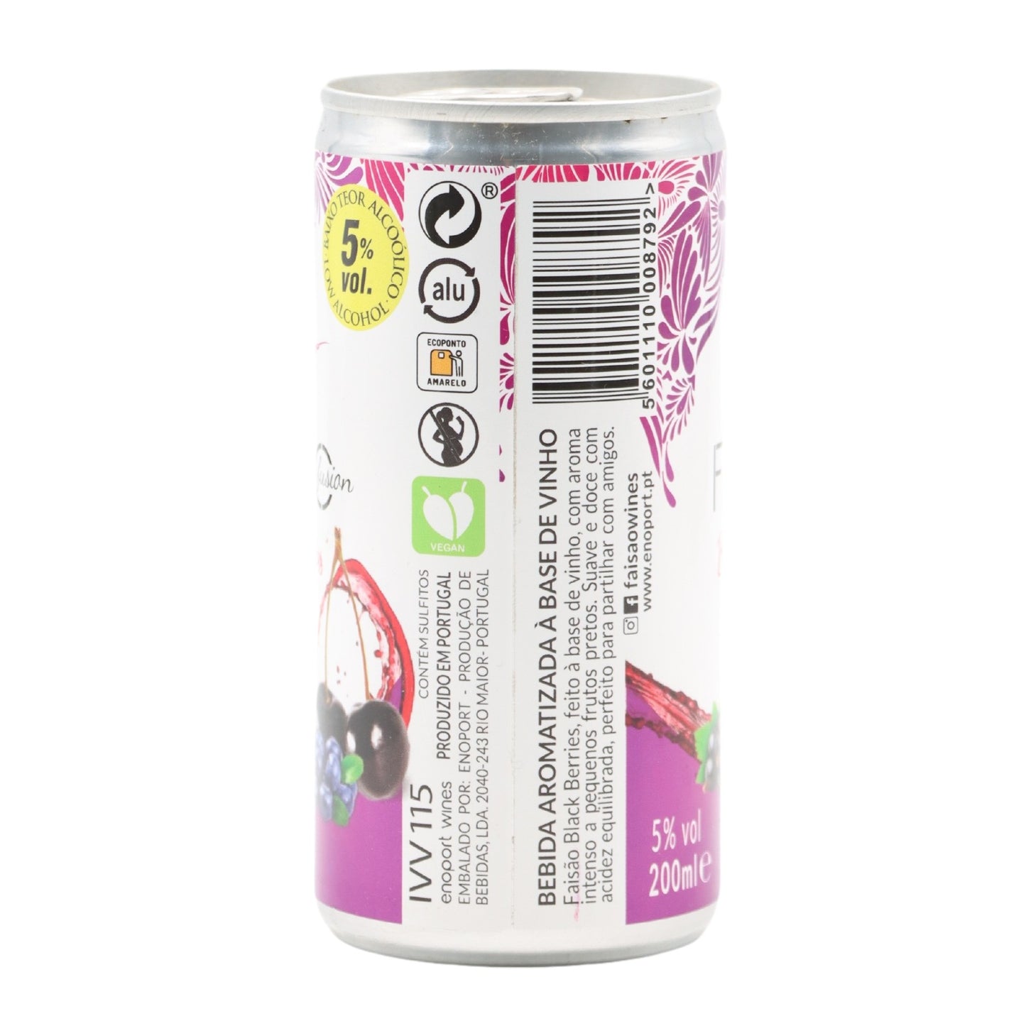 Pheasant Fusion Black Berries in a can