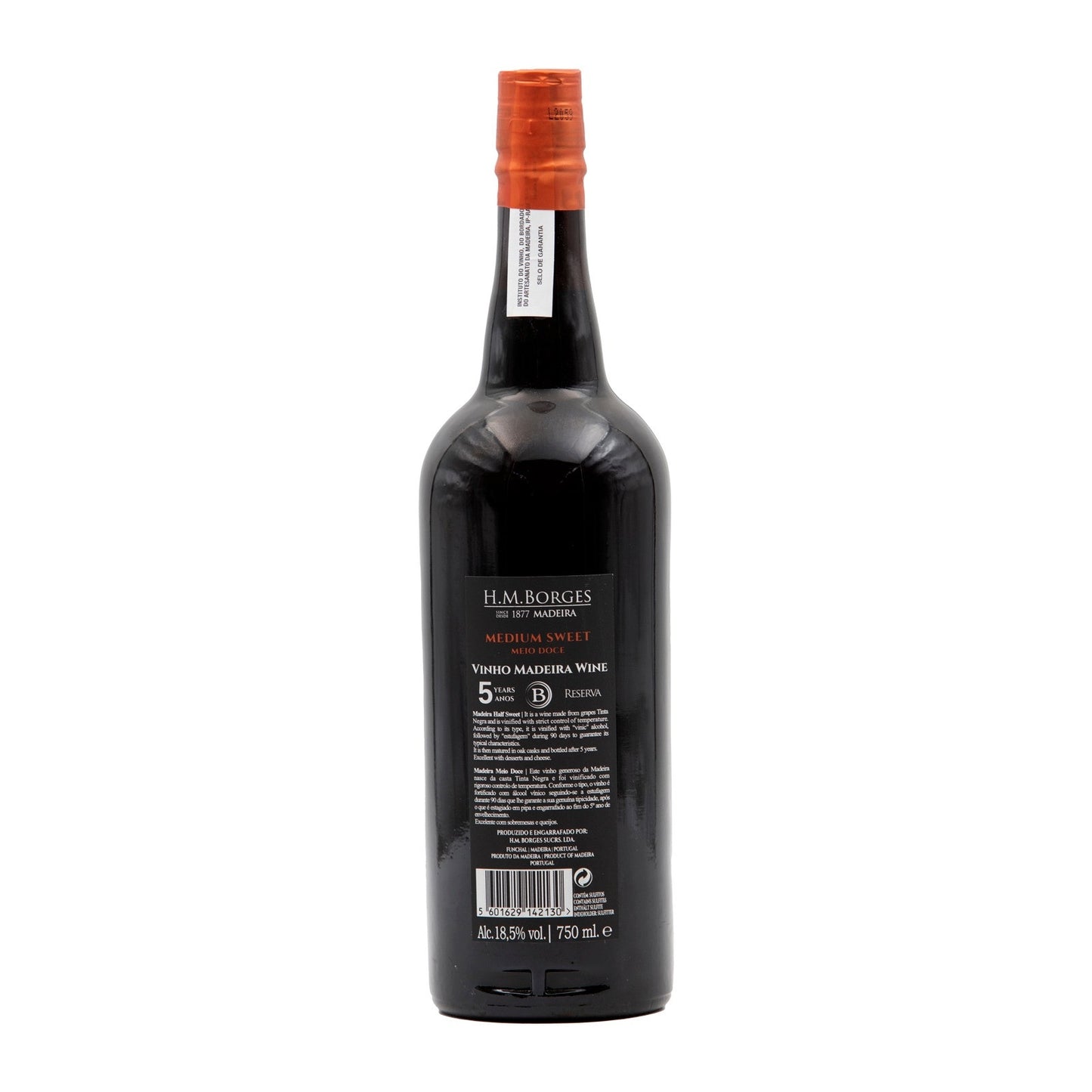 H M Borges Reserva 5 Anos Meio Doce Madeira