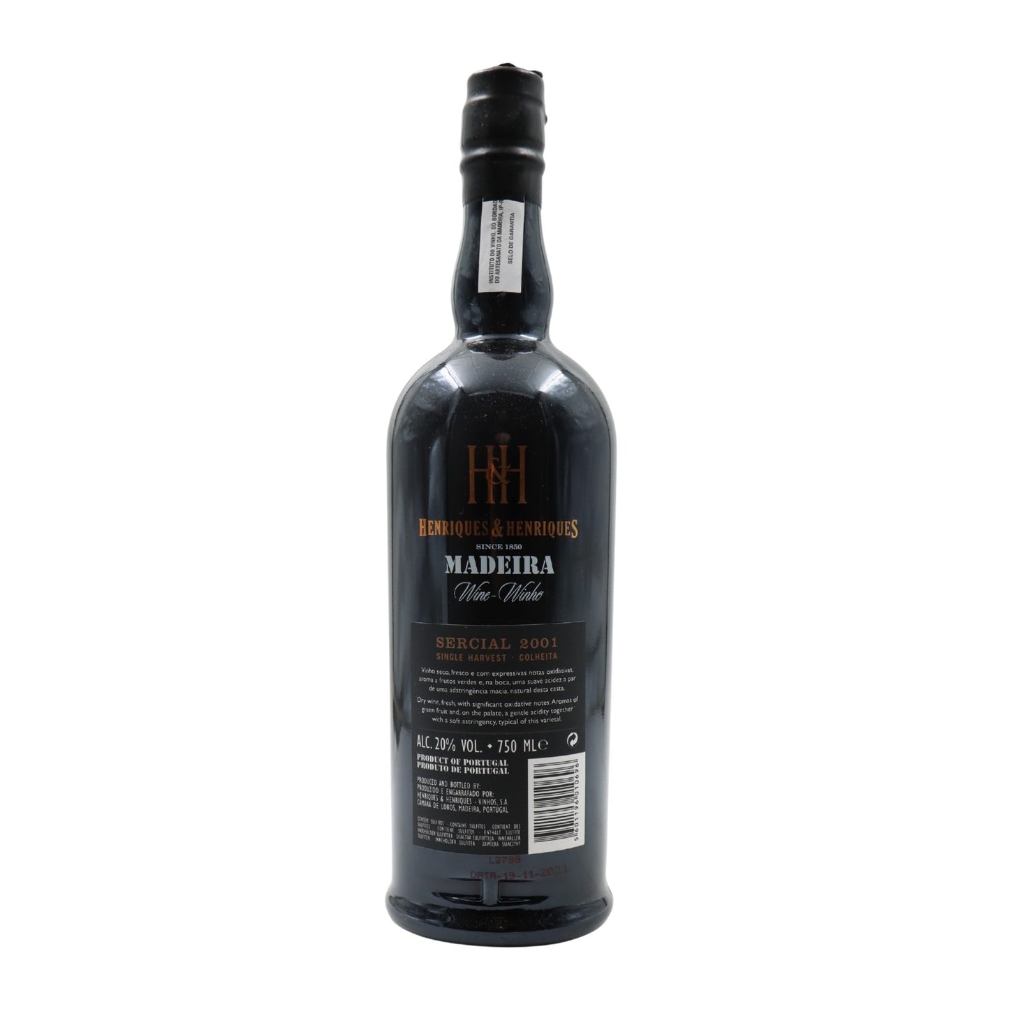 Henriques Henriques Single Harvest Sercial Madeira 2001