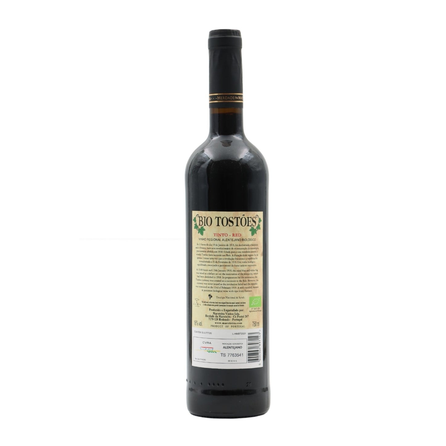Herdade da Maroteira 10 Tostões Bio Tinto