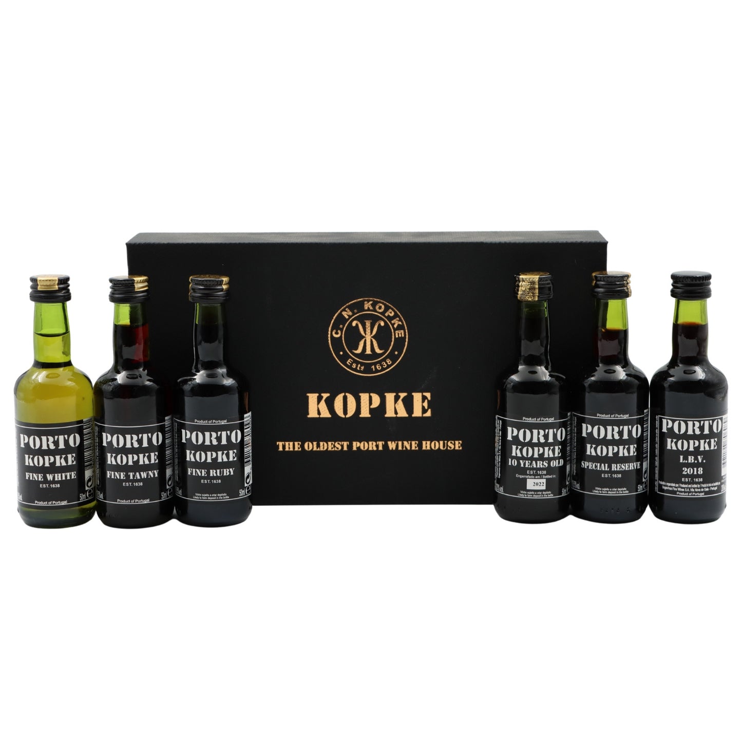 Kopke 6 Vinhos do Porto em caixa de cartão