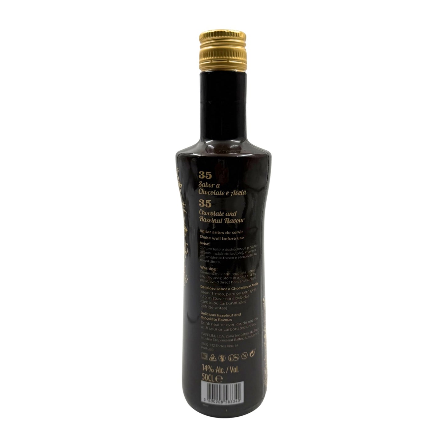 Licor 35 Sabor a Chocolate e Avelã