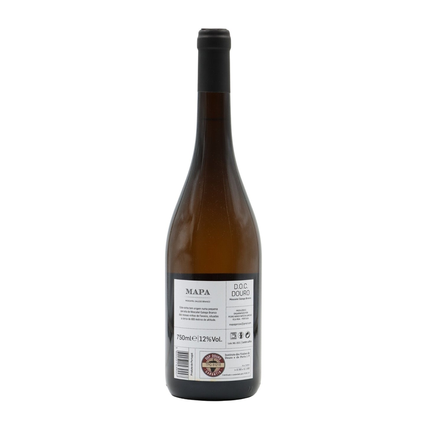 Mapa Moscatel Galego Branco