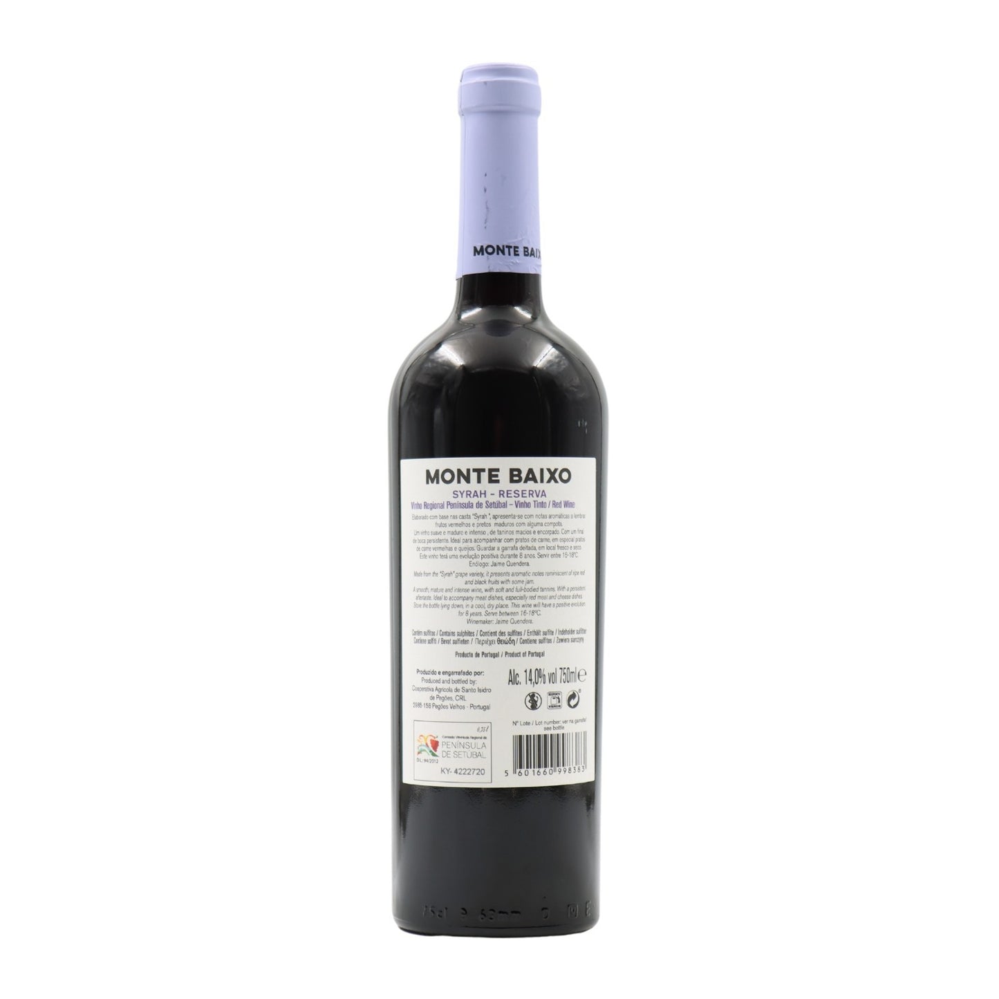 Monte Baixo Setúbal Syrah Red Wine 2023