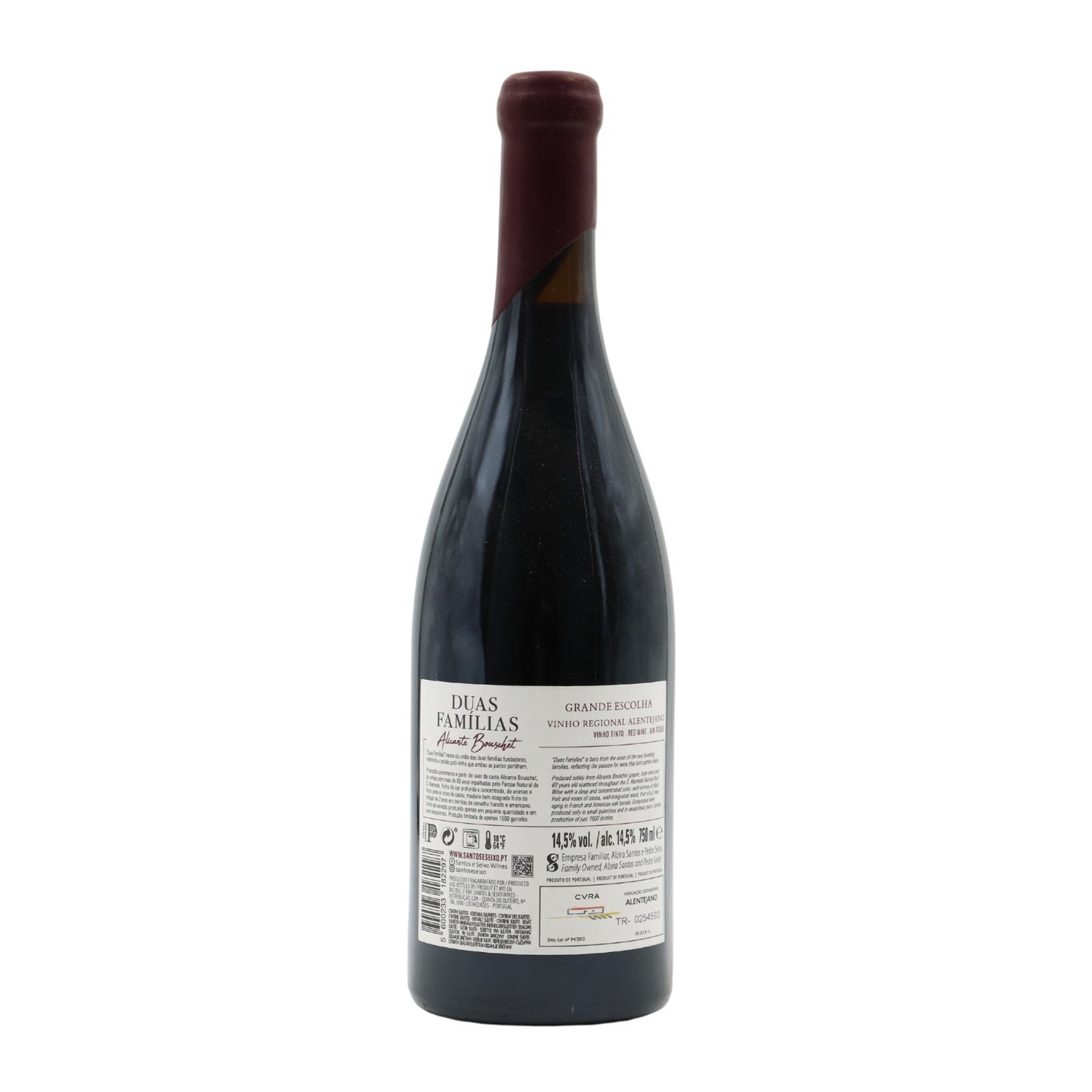 Santos and Seixo Two Families Alicante Bouschet Red 2019