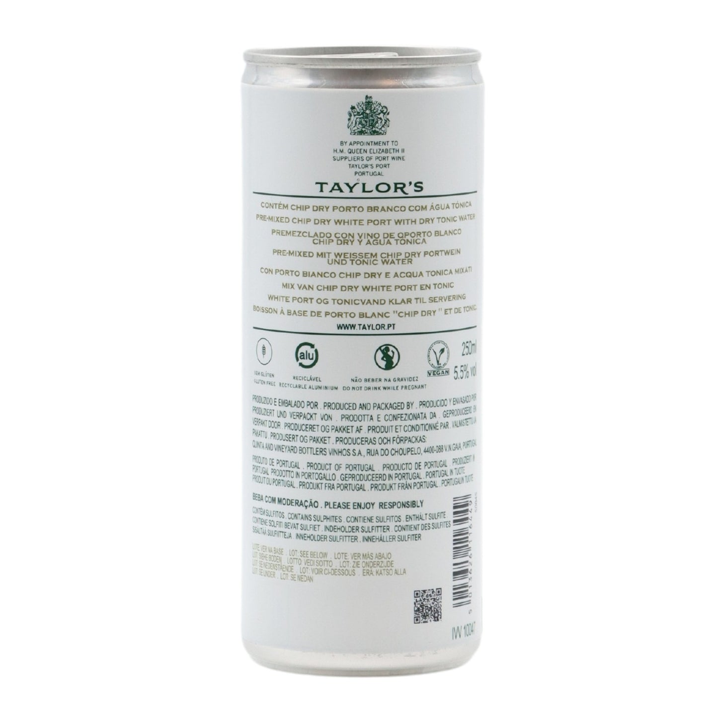 Taylors Chip Dry & Tonic in a can