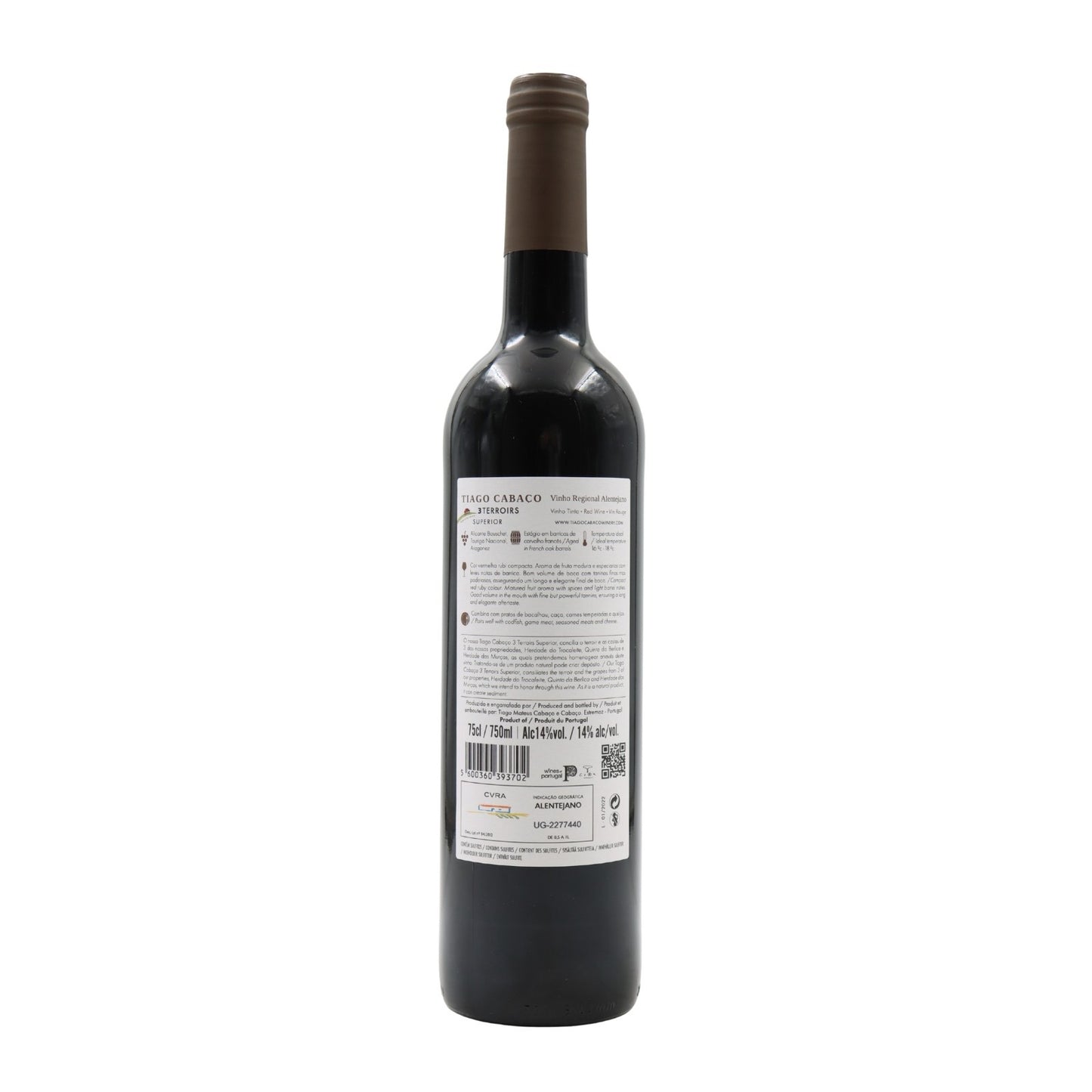 Tiago Cabaço 3 Terroirs Superior Red 2022