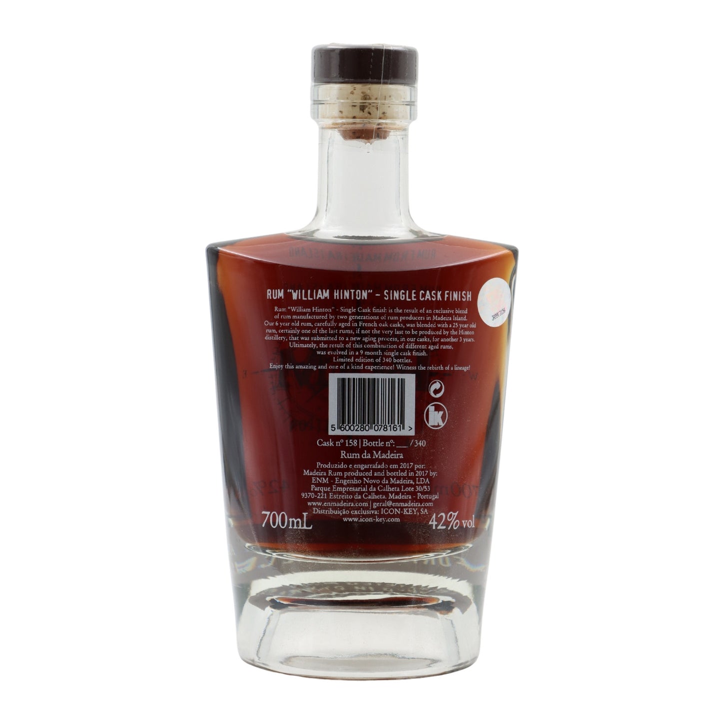 William Hinton 6 Years Spanish Sherry Single Cask Rum