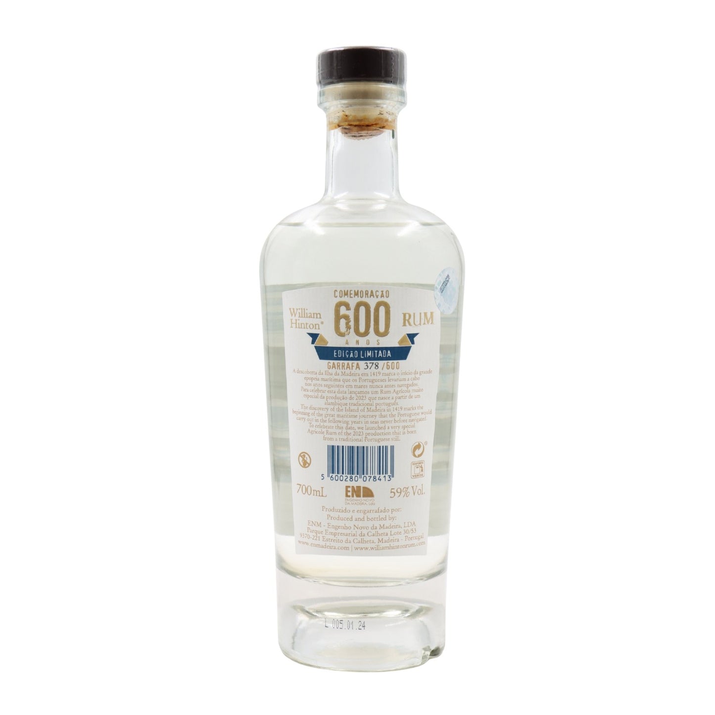 William Hinton 600th Anniversary Commemorative Edition Rum