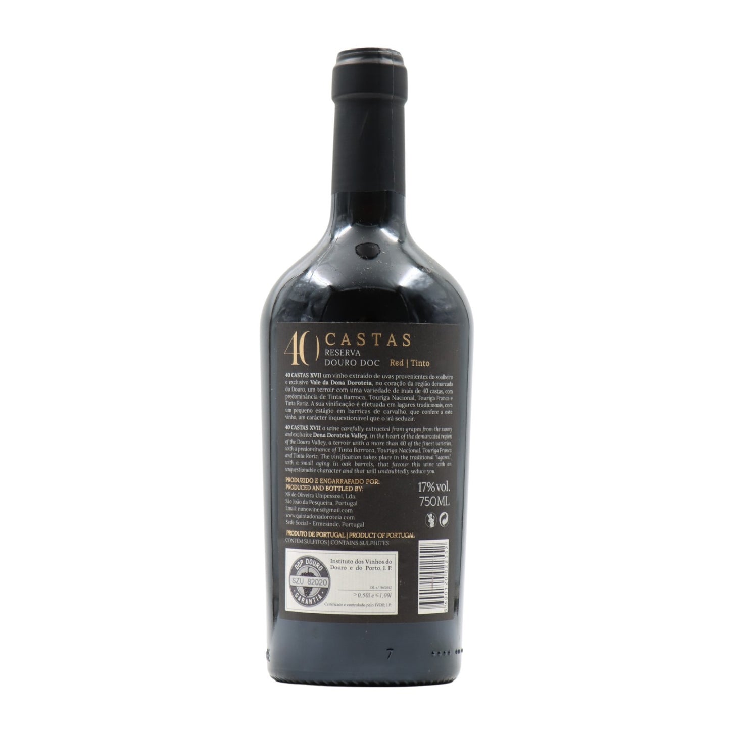 40 Varieties 17º Reserva red 2019