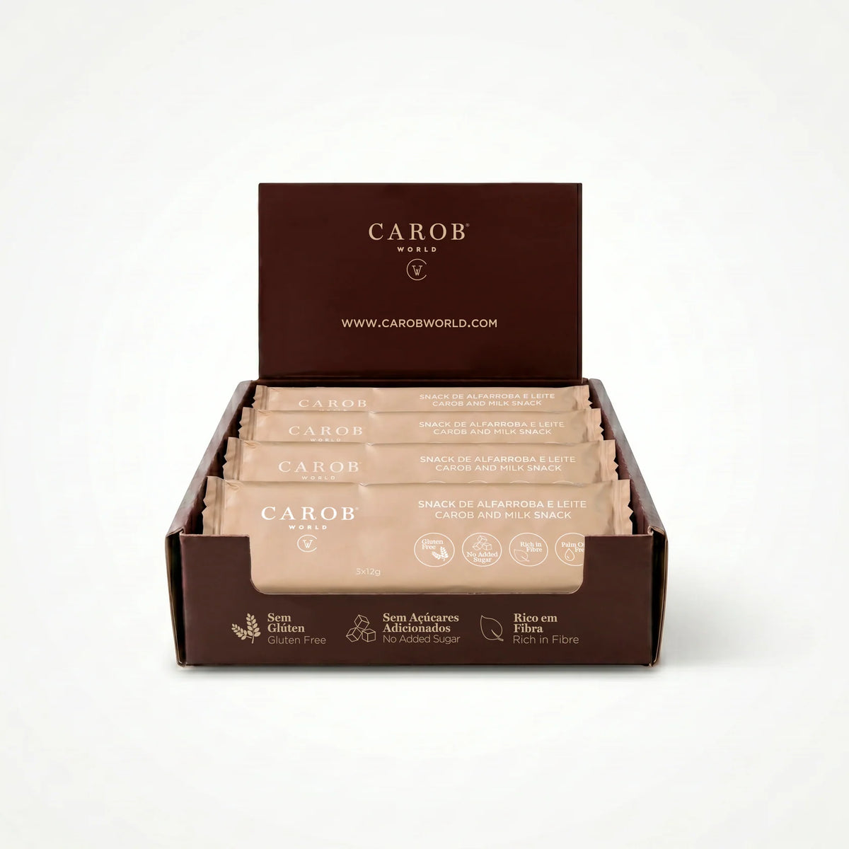 Snack de Alfarroba e Leite (Pack 20 x 36g)