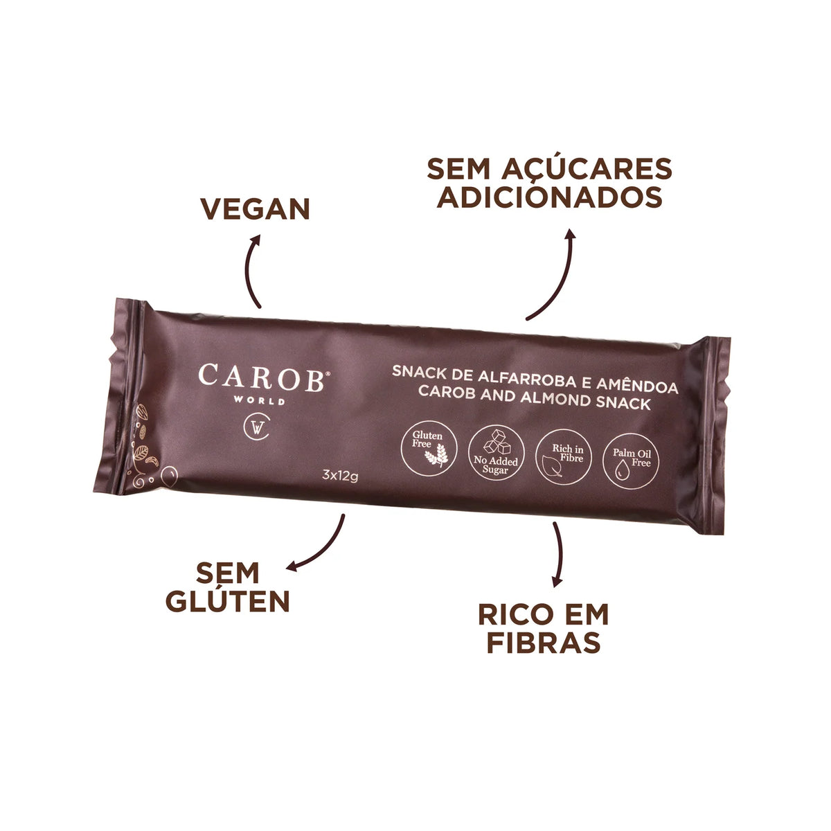 Snack de Alfarroba e Amêndoa (36g)