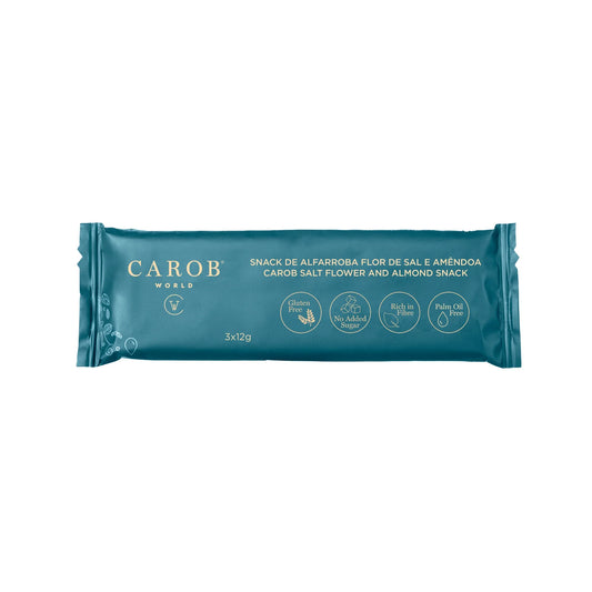 Johannisbrot-Snack mit Fleur de Sel und Mandel (36g)