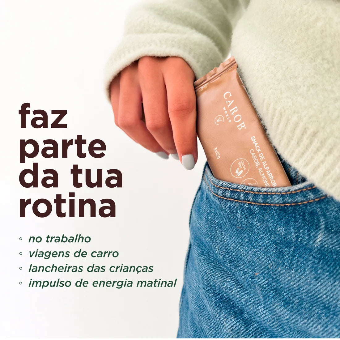 Snack de Alfarroba, Amêndoa e Leite (36g)