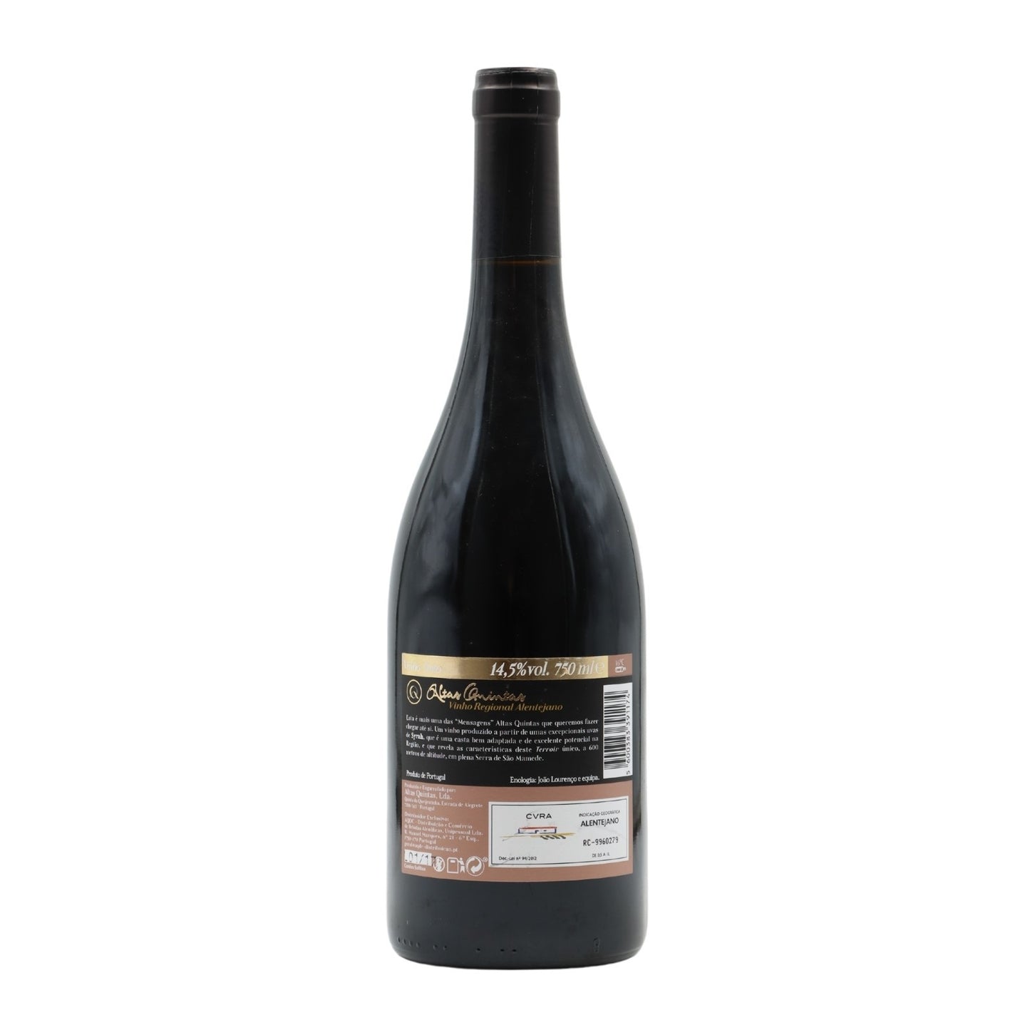 Altas Quintas Mensagem Syrah Red 2015