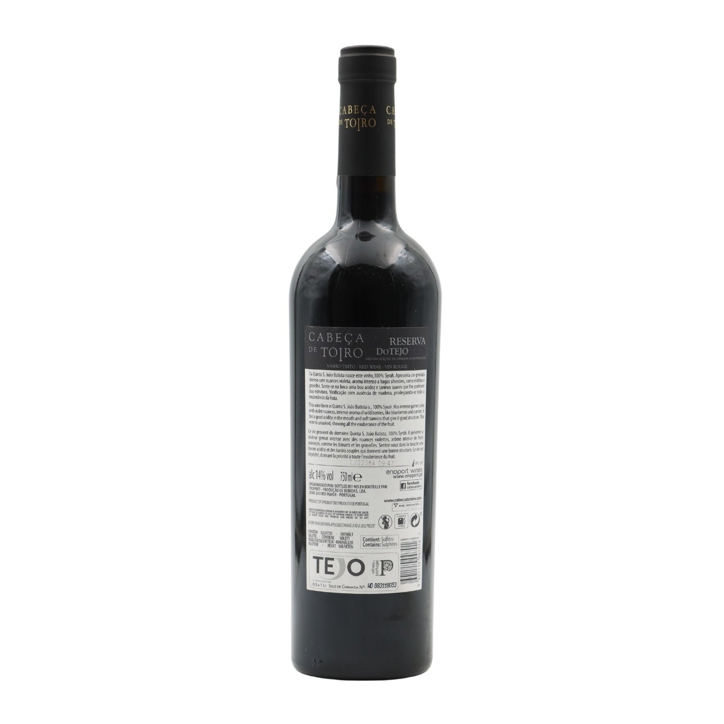 Cabeça de Toiro Syrah Reserva Tinto 2020