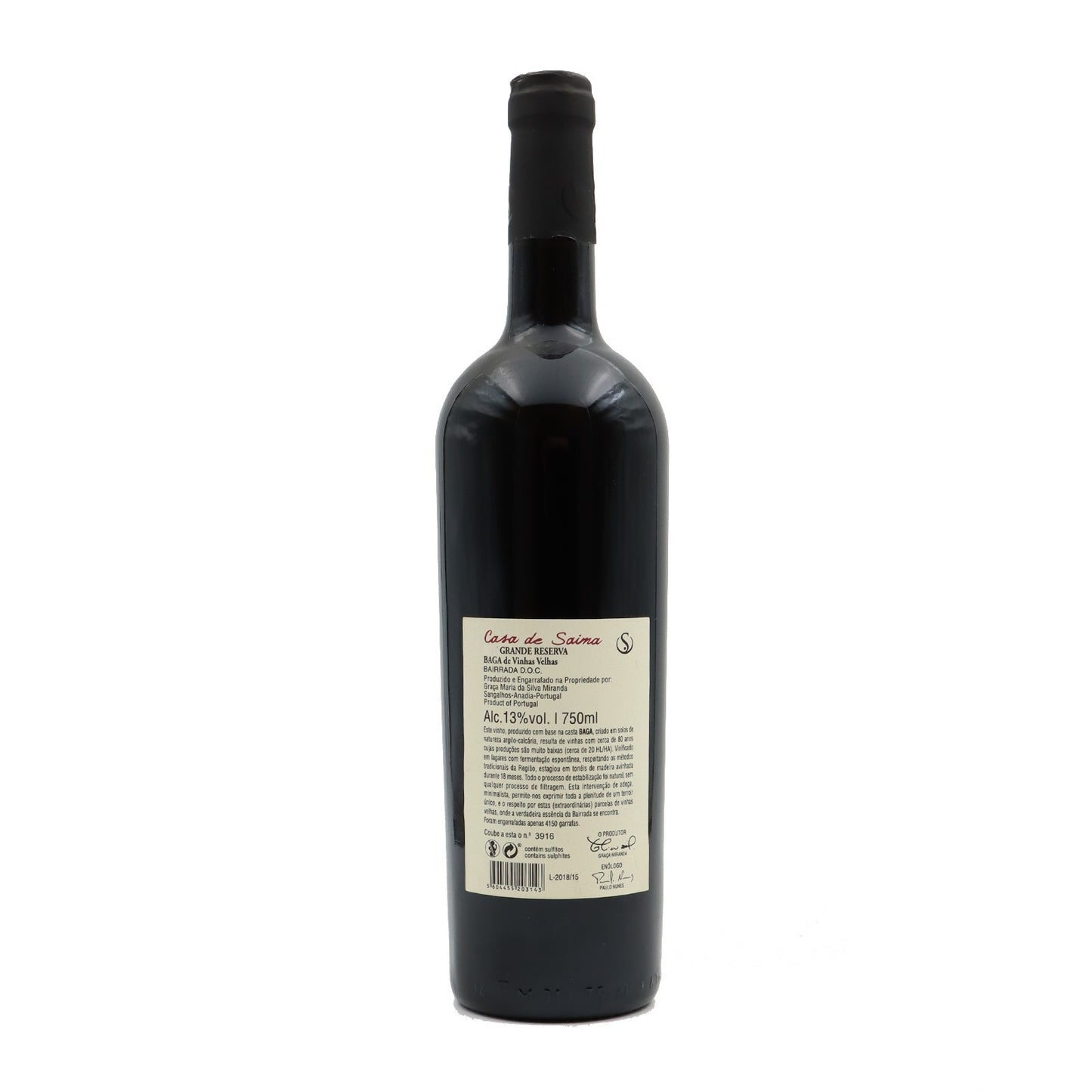 Casa de Saima Grande Reserva Tinto 2015