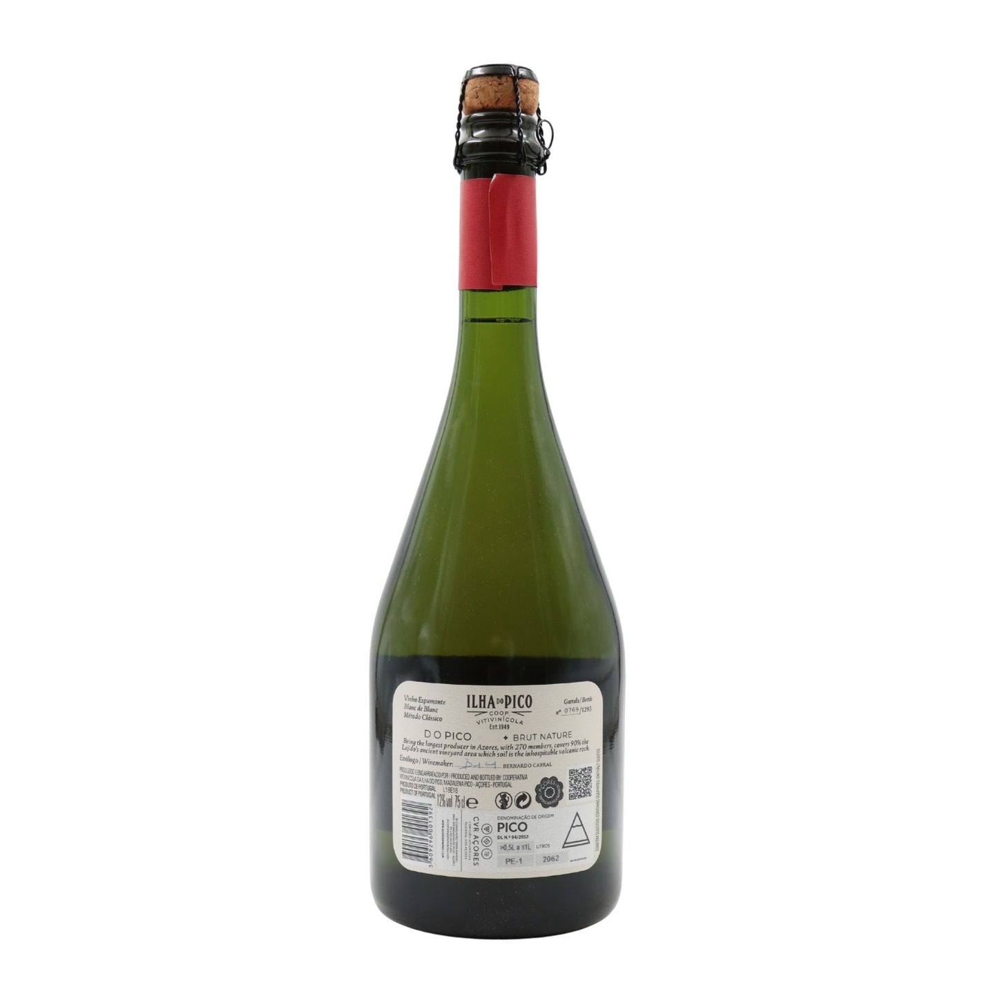 Cooperativa Ilha do Pico Bruto Nature Sparkling Wine 2018
