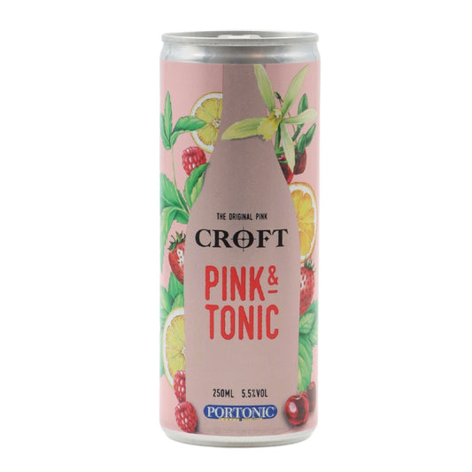 Croft Pink &amp; Tonic in a can