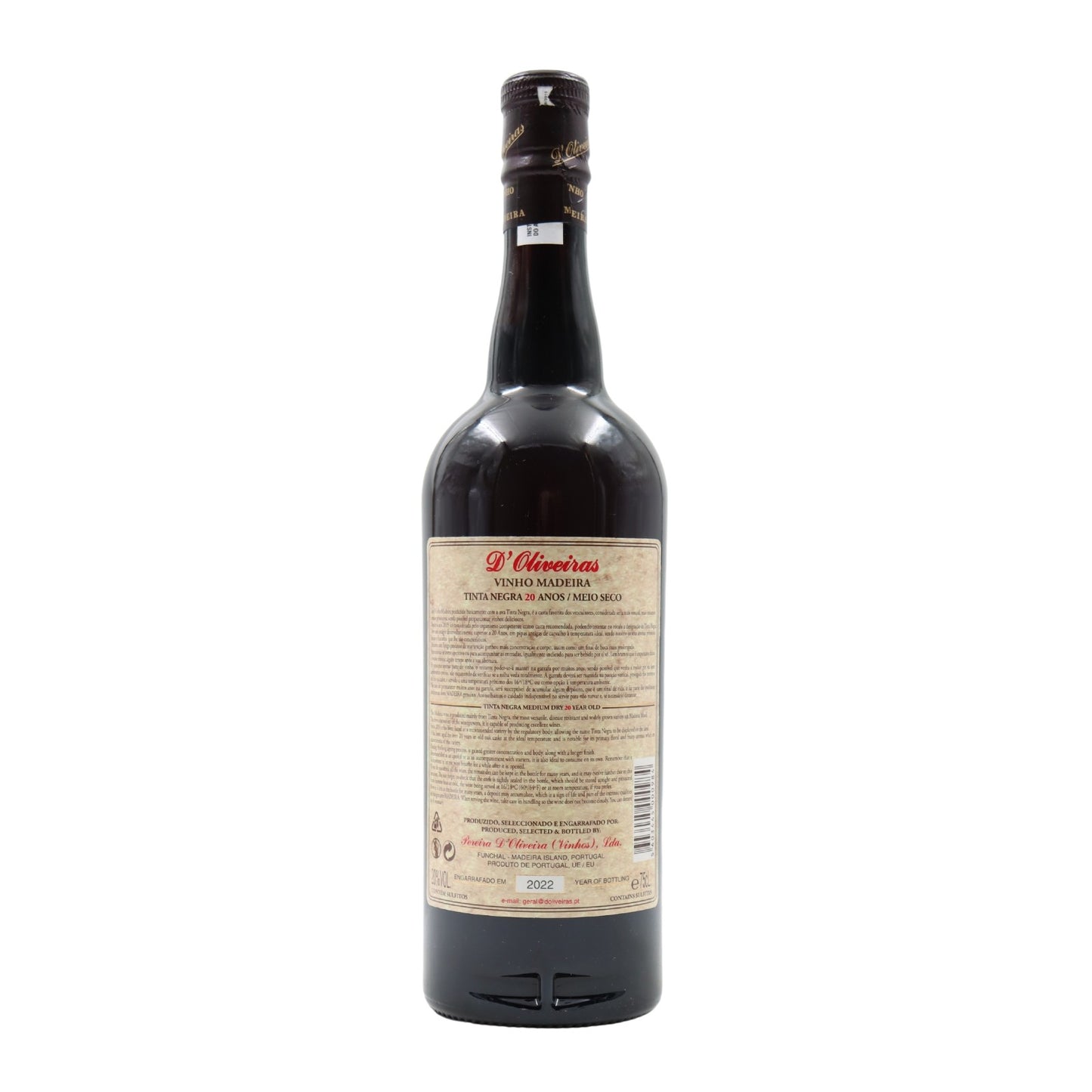 D´Oliveiras Medium Dry 20 years Madeira