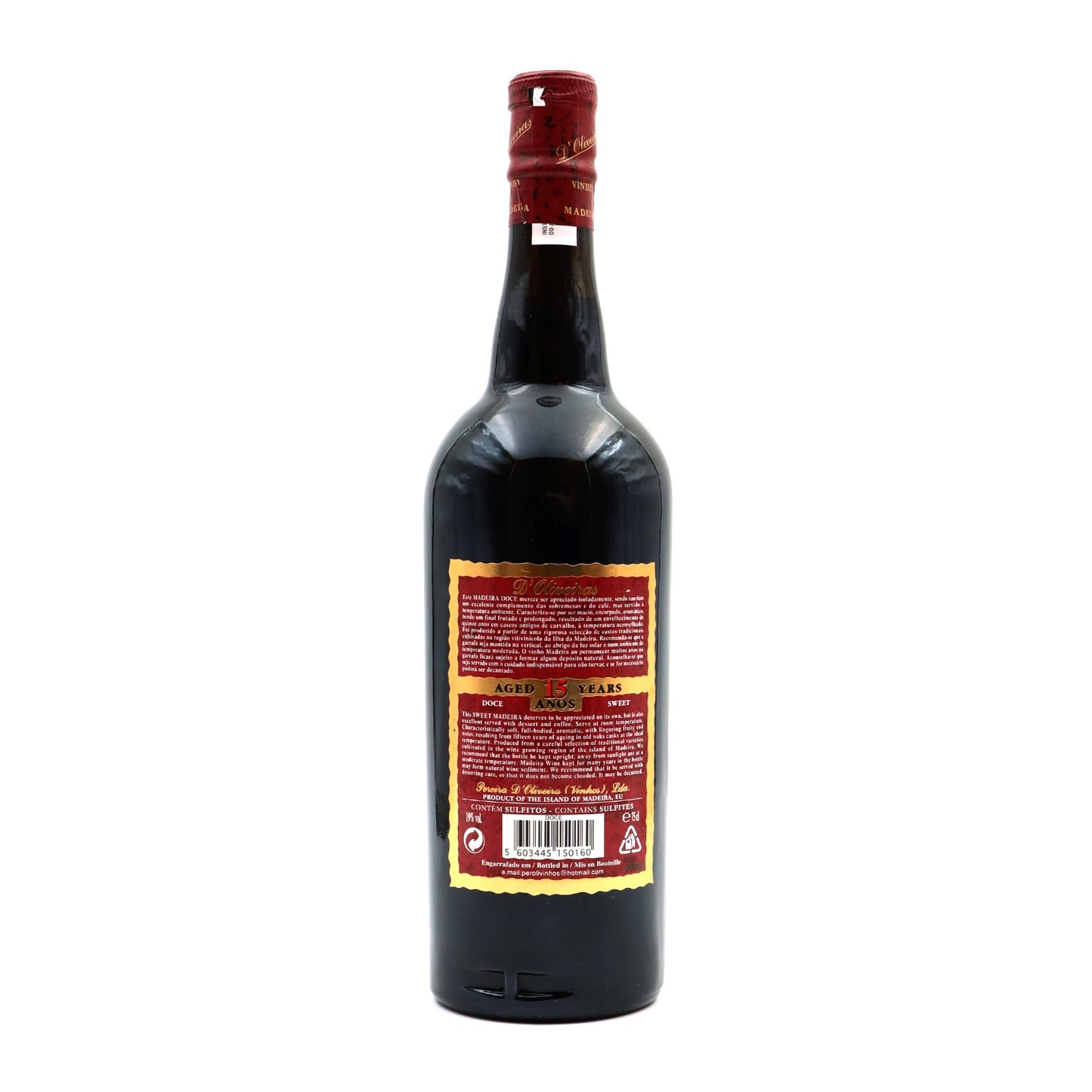 D´Oliveiras Sweet 15 Years Madeira