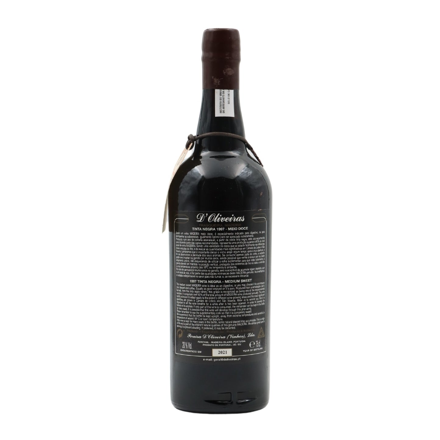 D´Oliveiras Black Ink Medium Sweet Madeira 1997
