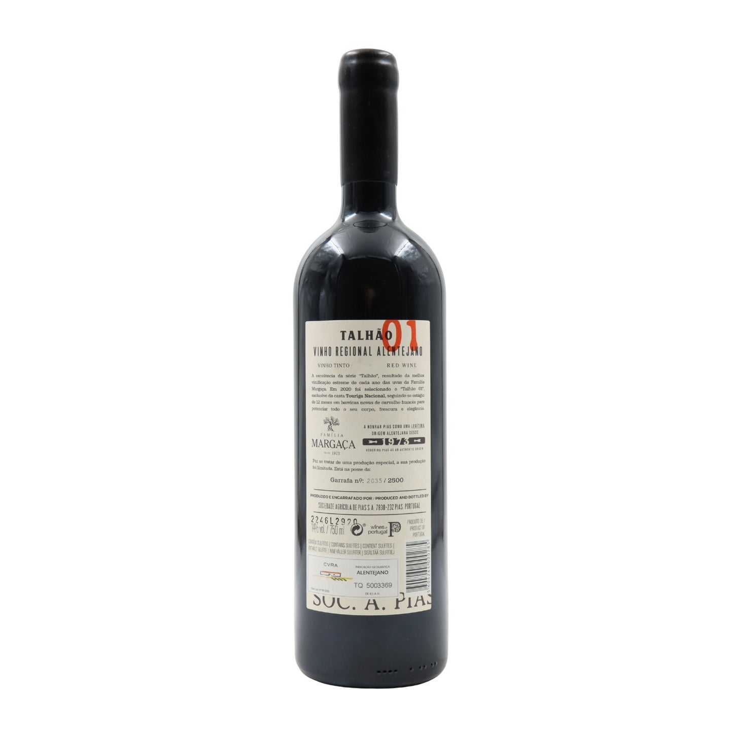 Familia Margaça Talhão 01 Touriga Nacional Tinto