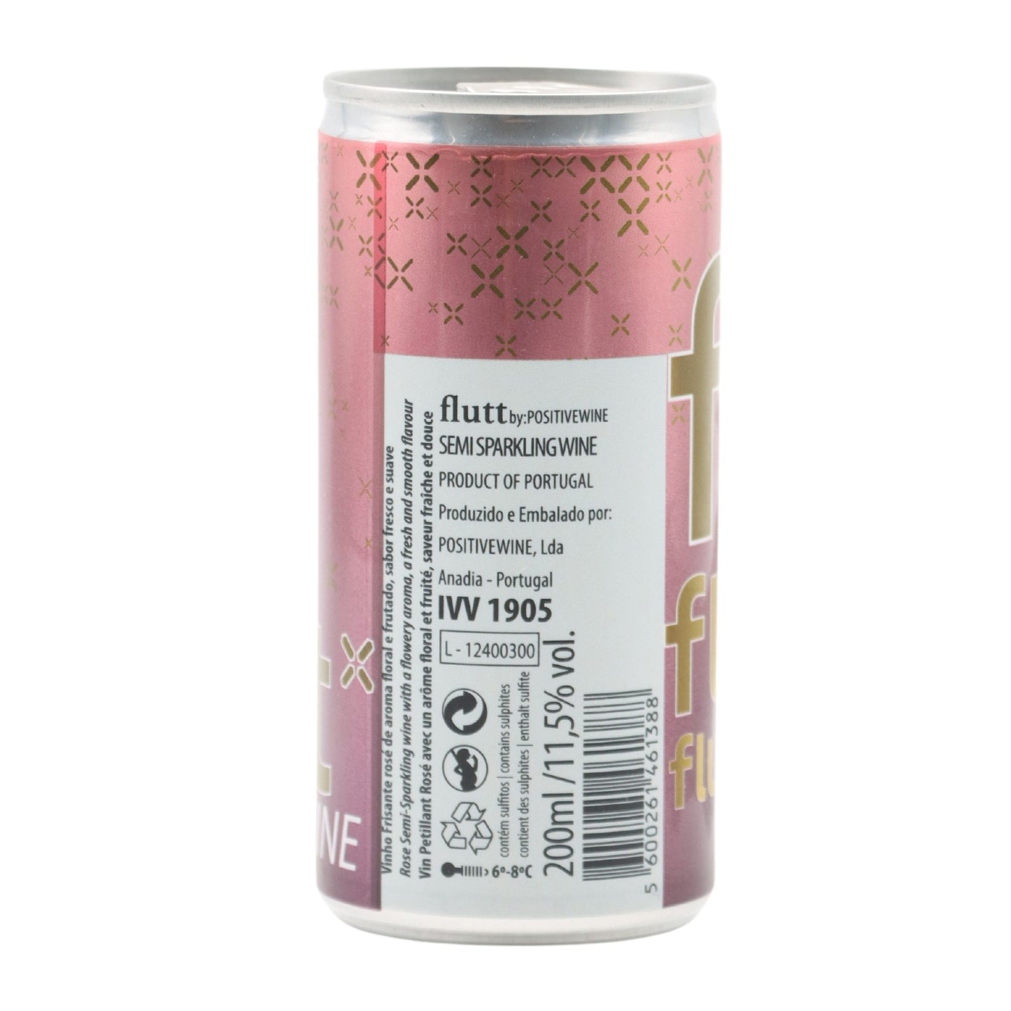 Flutt Rosé Semi-Sparkling in a can