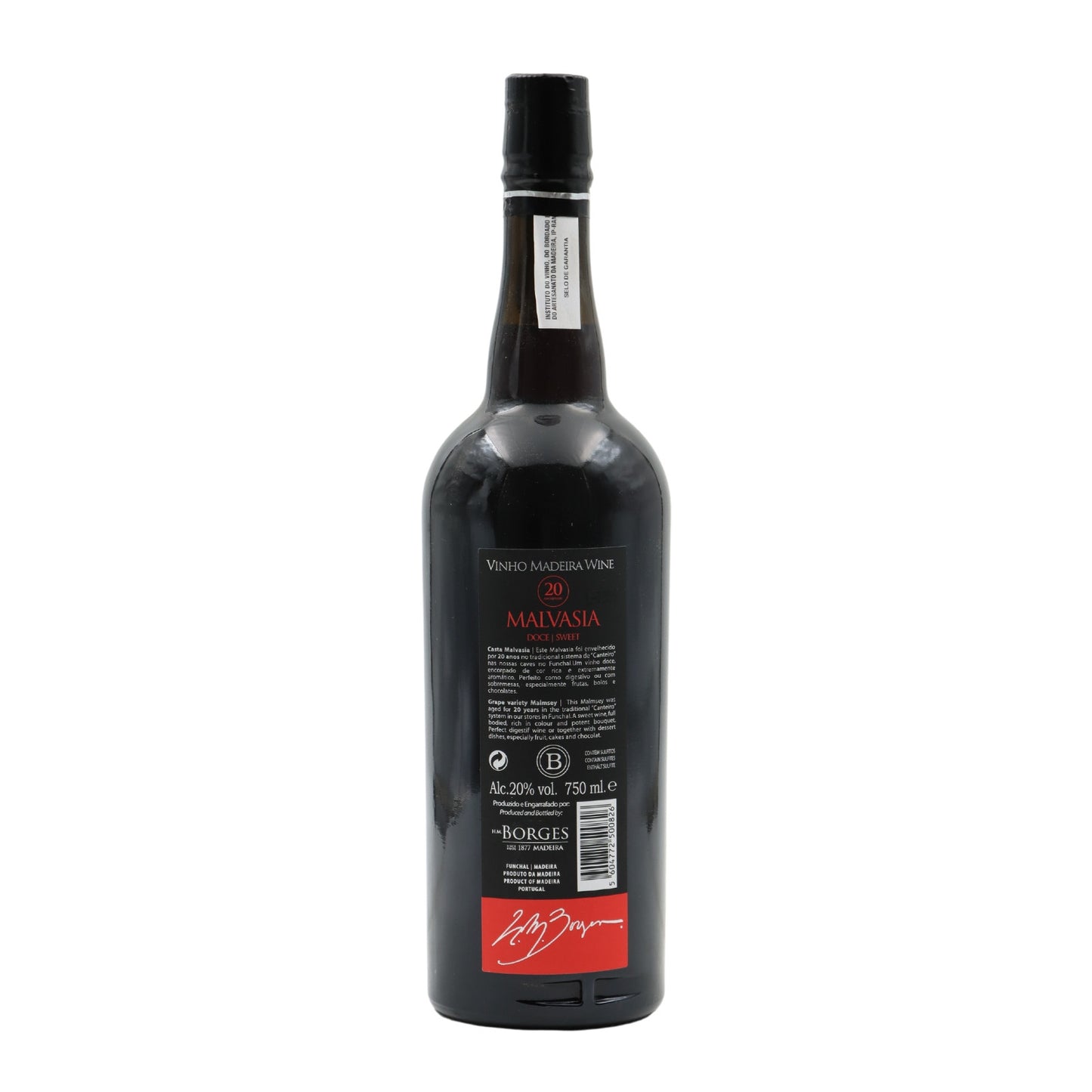 H M Borges Malmsey 20 Anos Madeira