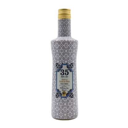 Licor 35 Licor de Pastel de Nata Garrafa Azulejo