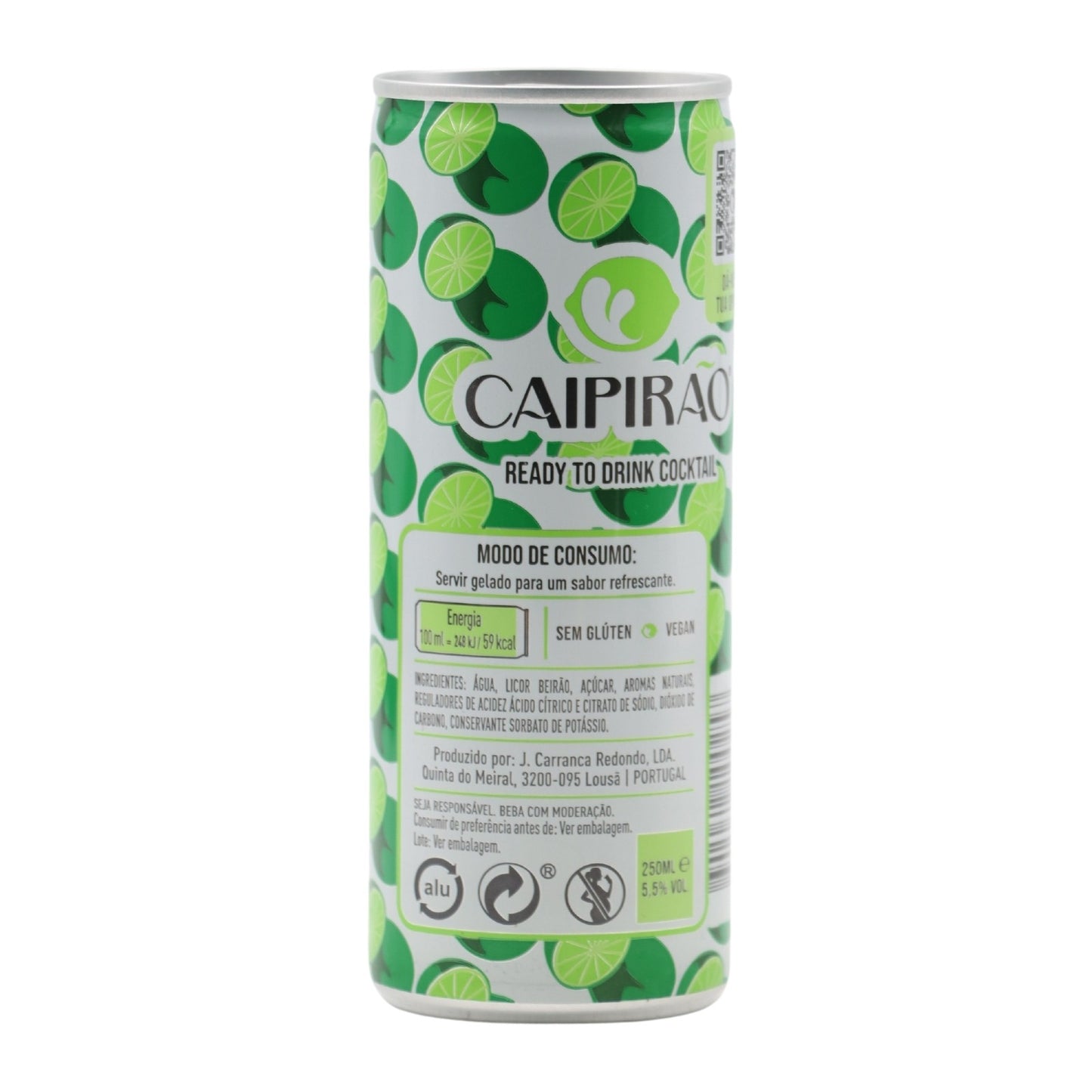 Licor Beirão Caipirão in a can