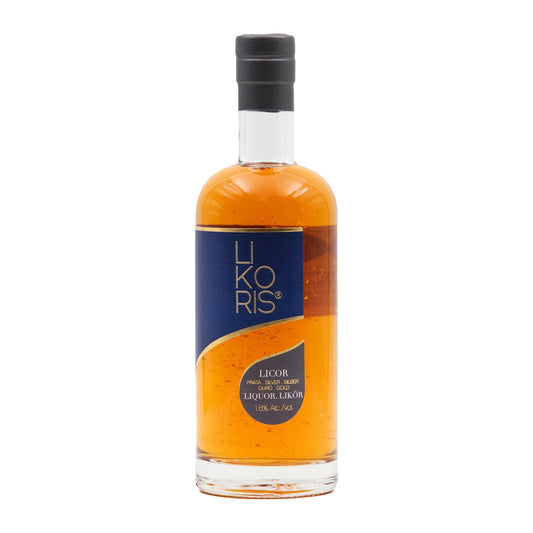 Likoris with Gold and Silver Fruit Liqueur