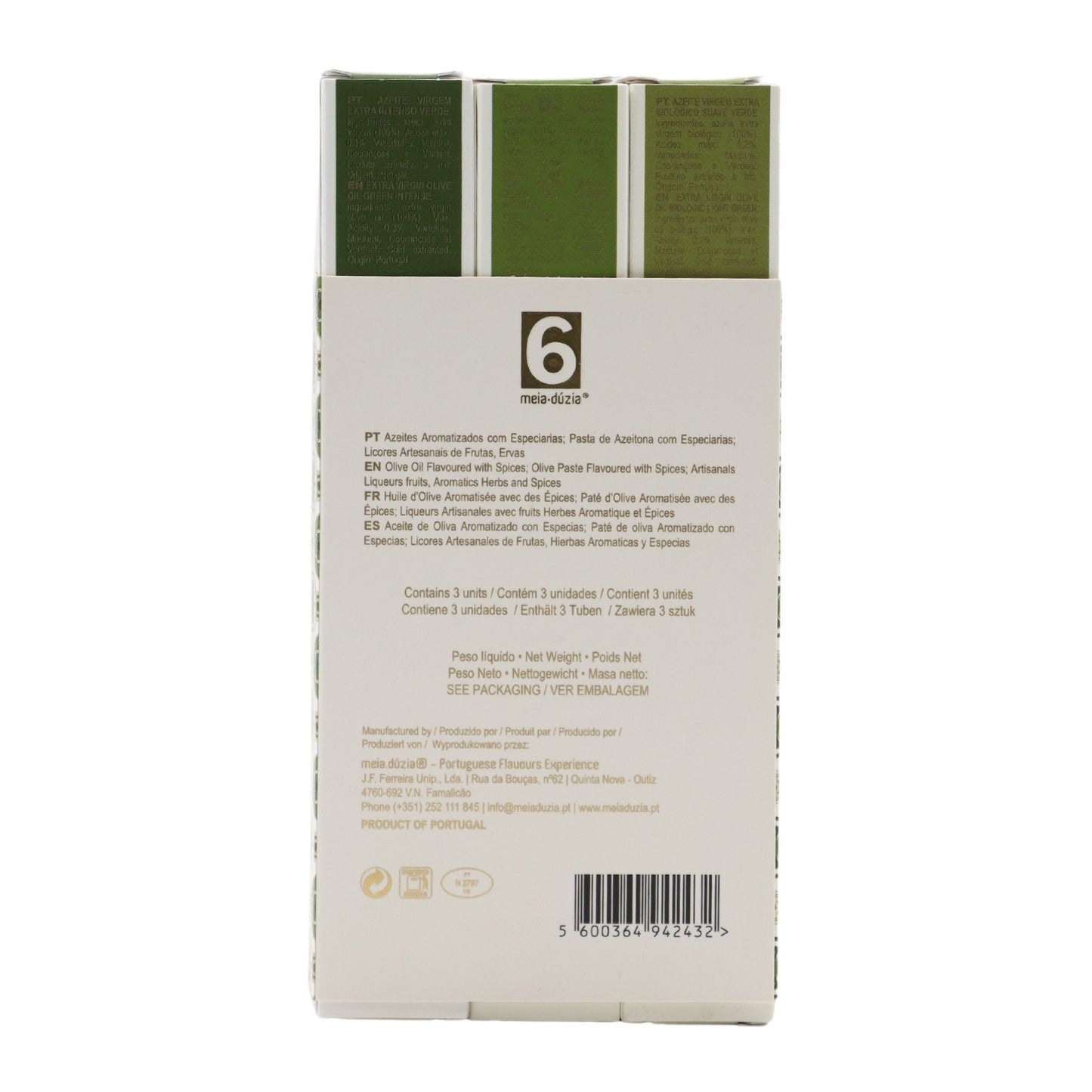 Meia-Dúzia Pack 3 Azeites Verdes Portugueses