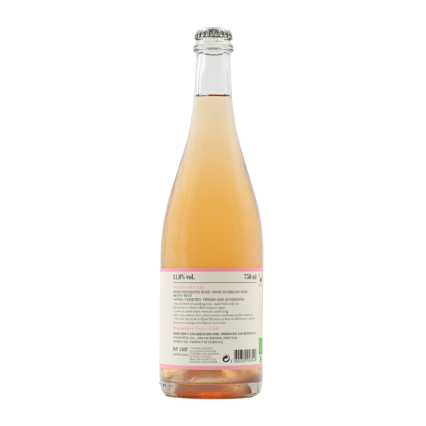 Phaunus Pet Nat Rosé Sparkling Wine 2022