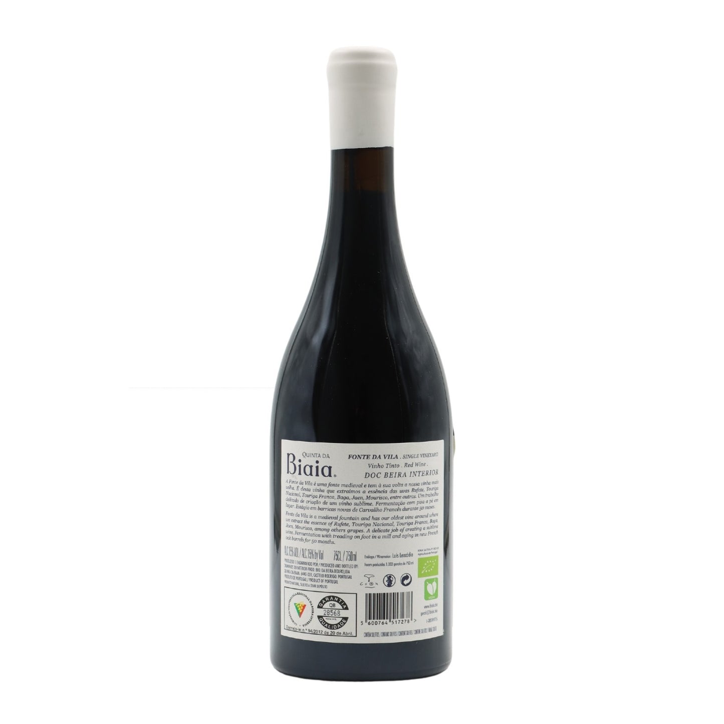 Quinta da Biaia Biologic Fonte da Vila Tinto 2015