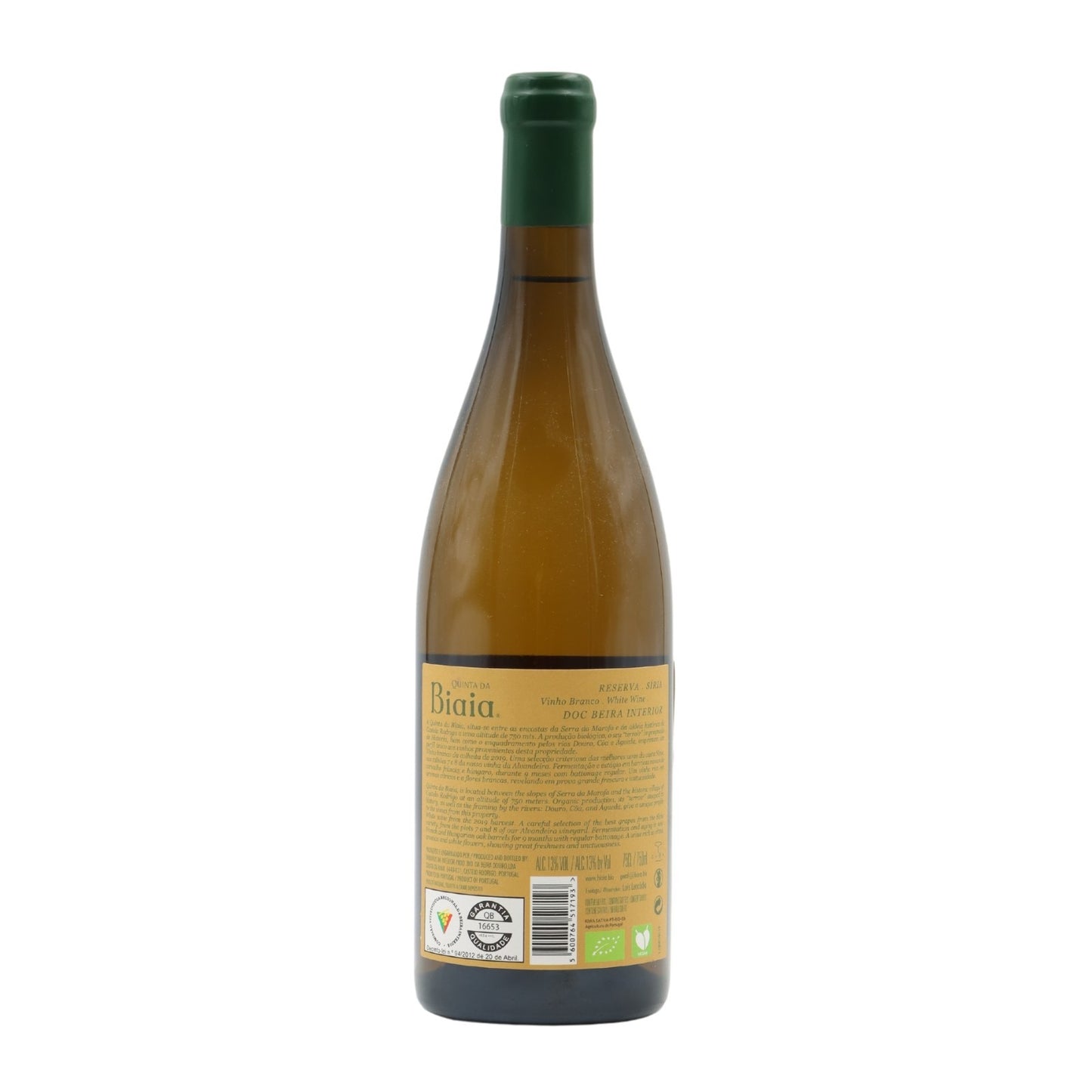 Quinta da Biaia Biologic Reserva Branco 2019