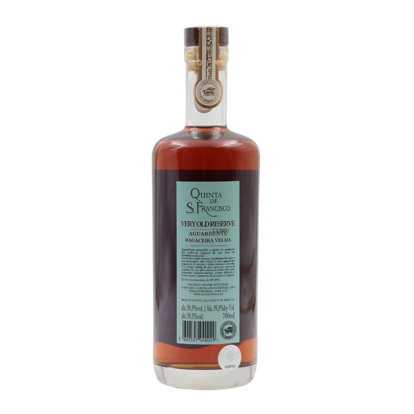 Fazenda São Francisco 12 years Aguardente Bagaceira Velha