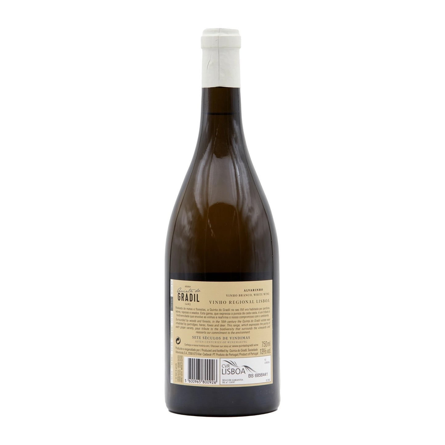 Quinta do Gradil Alvarinho Branco 2019