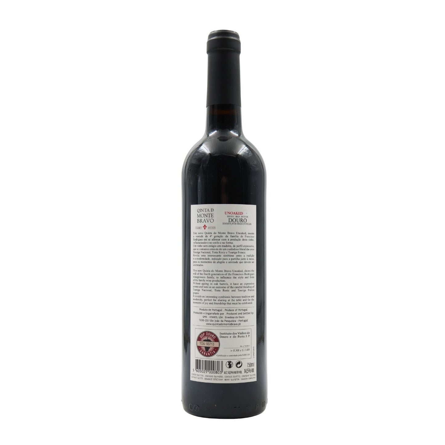 Quinta do Monte Bravo Unoaked Tinto 2019