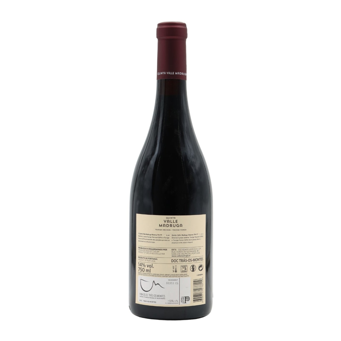 Quinta Valle Madruga Touriga Nacional Touriga Franca Unoaked Tinto