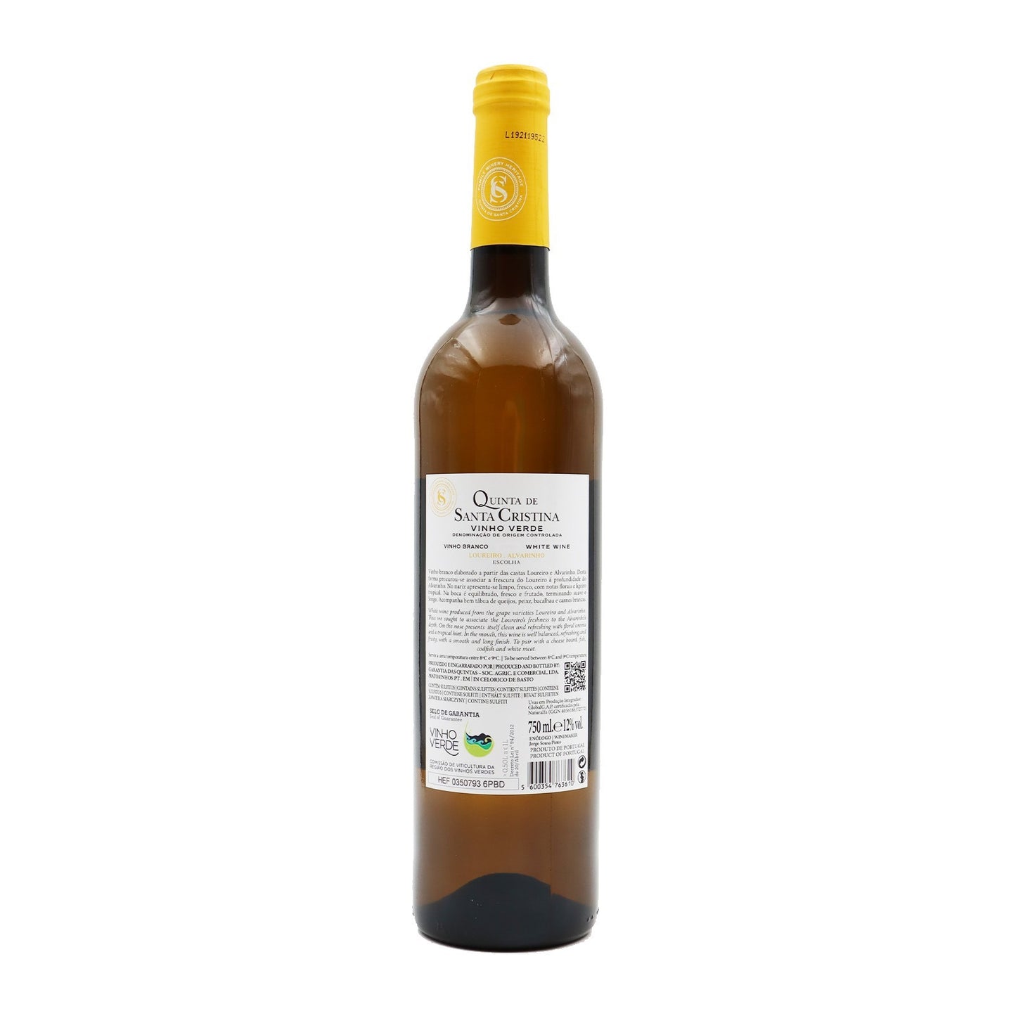 Quinta de Santa Cristina Alvarinho Loureiro Branco 2023