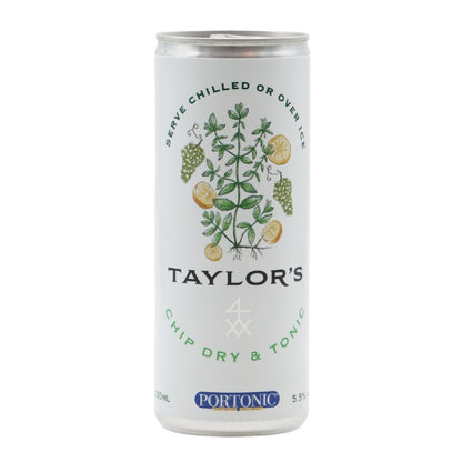 Taylors Chip Dry &amp; Tonic in a can